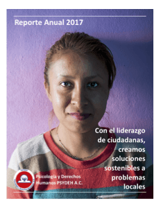 PSYDEH Non Profit NGO for Women in Mexico Annual Report 2017 Spanish v001 compressor