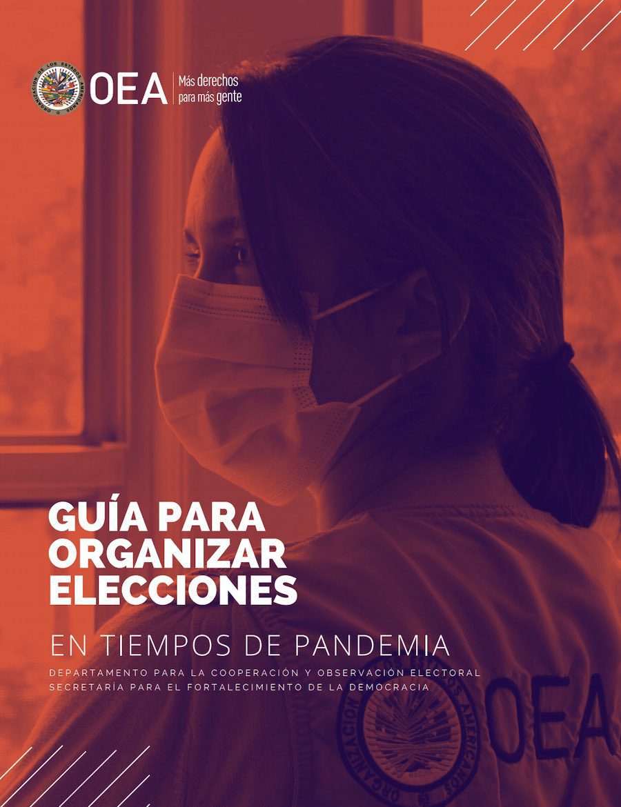 Cover of OEA En Tiempos de Pandemia report